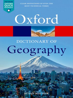 cover image of A Dictionary of Geography